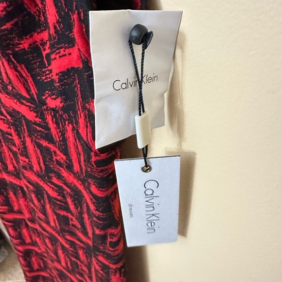 Calvin Klein red and black dress size 4 - Picture 7 of 8